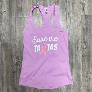 Breast cancer awareness “Save the Tatas” Tank Top